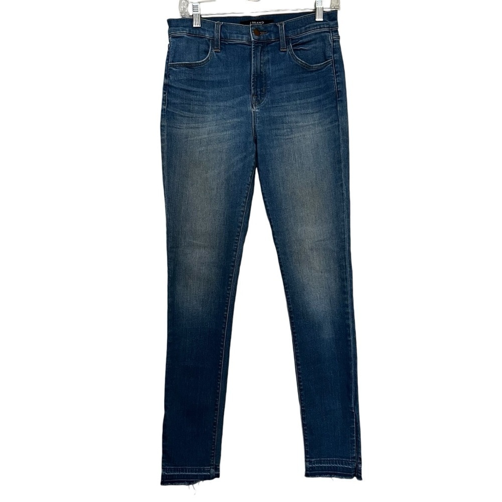 J Brand 28 Medium Was Raw Hem Skinny Jeans Y9